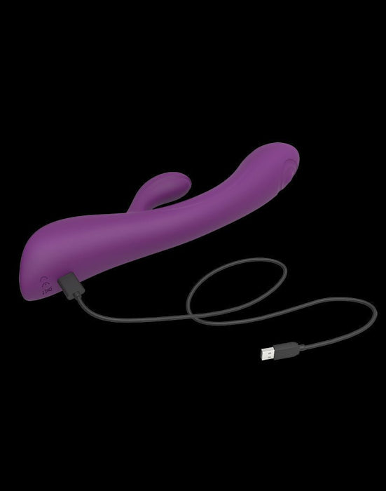 Love to Love BUNNY & CLYDE Rabbit Vibrator met "tapping" functie - paars-Erotiekvoordeel.nl