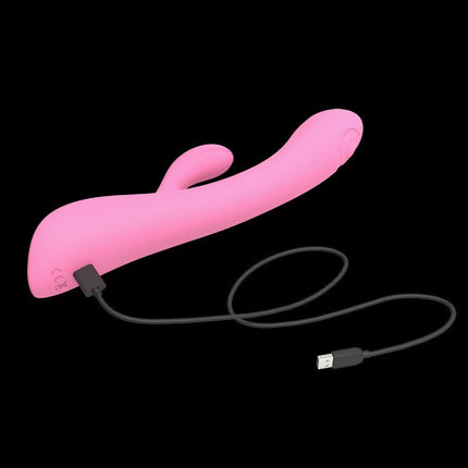 Love to Love BUNNY & CLYDE Rabbit Vibrator met "tapping" functie - roze-Erotiekvoordeel.nl