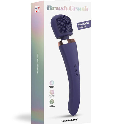 Love to Love Brush Crush Wand Vibrator - paars-Erotiekvoordeel.nl