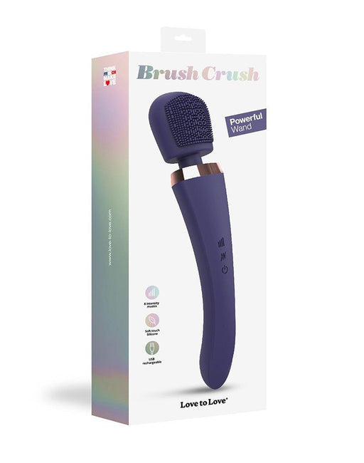 Love to Love Brush Crush Wand Vibrator - paars-Erotiekvoordeel.nl