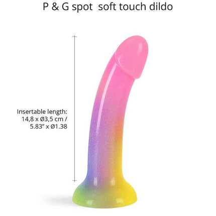 Love to Love - Dildoll Stargazer - Kleurrijke Dildo - Siliconen-Erotiekvoordeel.nl