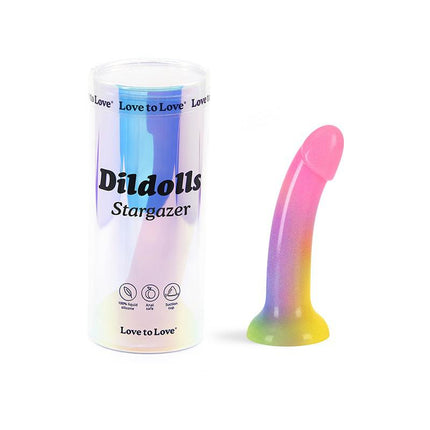 Love to Love - Dildoll Stargazer - Kleurrijke Dildo - Siliconen-Erotiekvoordeel.nl
