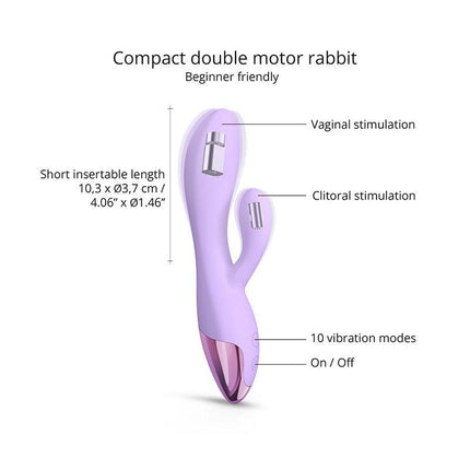 Love to Love - Funky Bunny - Rabbit Vibrator - Lila-Erotiekvoordeel.nl