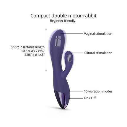 Love to Love - Funky Bunny - Rabbit Vibrator - Paars-Erotiekvoordeel.nl