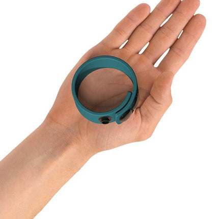 Love to Love Hero Verstelbare Siliconen Cockring - blauwgroen - Erotiekvoordeel.nl