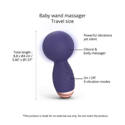 Love to Love - Itsy Bitsy - Mini Wand Vibrator - Paars-Erotiekvoordeel.nl