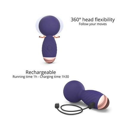 Love to Love - Itsy Bitsy - Mini Wand Vibrator - Paars-Erotiekvoordeel.nl