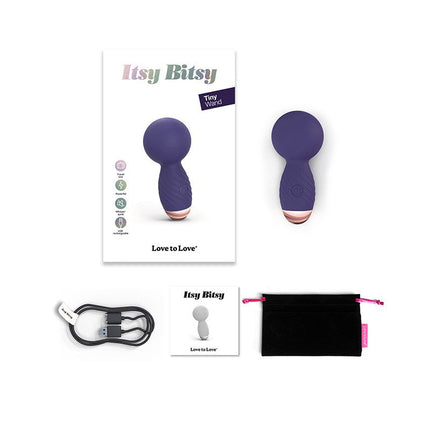 Love to Love - Itsy Bitsy - Mini Wand Vibrator - Paars-Erotiekvoordeel.nl