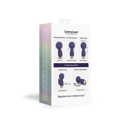 Love to Love - Itsy Bitsy - Mini Wand Vibrator - Paars-Erotiekvoordeel.nl