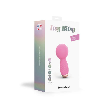 Love to Love - Itsy Bitsy - Mini Wand Vibrator - Roze-Erotiekvoordeel.nl