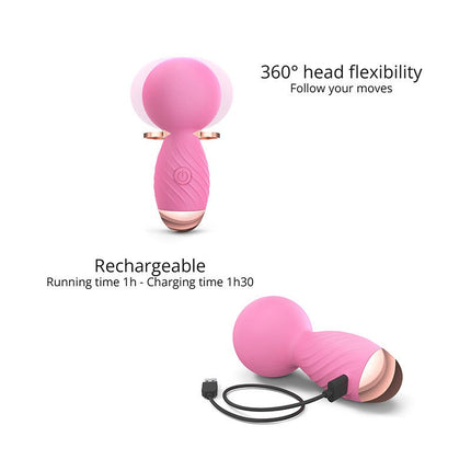 Love to Love - Itsy Bitsy - Mini Wand Vibrator - Roze-Erotiekvoordeel.nl