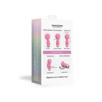 Love to Love - Itsy Bitsy - Mini Wand Vibrator - Roze-Erotiekvoordeel.nl