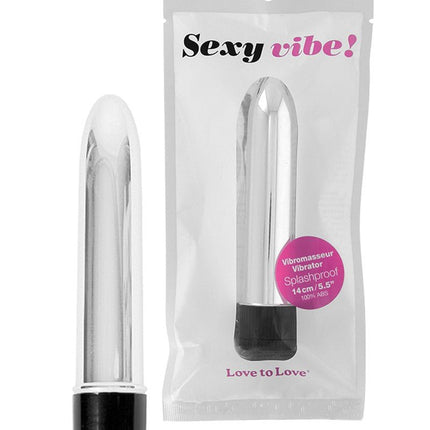 Love to Love Klassieke Vibrator Sexy Vibe - zilver - Erotiekvoordeel.nl