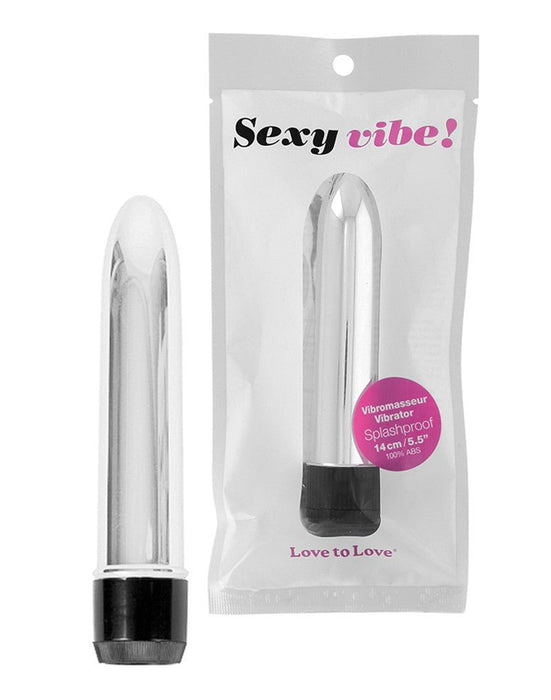 Love to Love Klassieke Vibrator Sexy Vibe - zilver - Erotiekvoordeel.nl