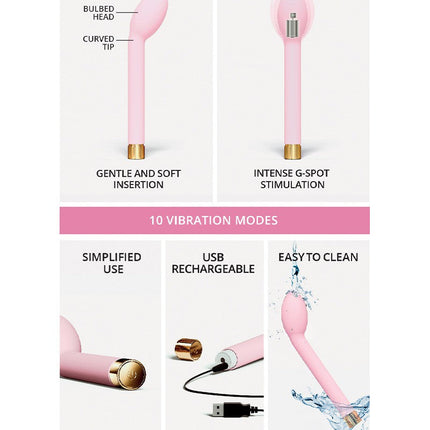 Love to Love - O.M.G. G-spot Vibrator - lichtRoze-Erotiekvoordeel.nl