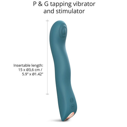 Love to Love P-spot & G-spot Vibrator SWAP met tapping functie - blauw-Erotiekvoordeel.nl