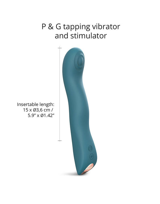 Love to Love P-spot & G-spot Vibrator SWAP met tapping functie - blauw-Erotiekvoordeel.nl