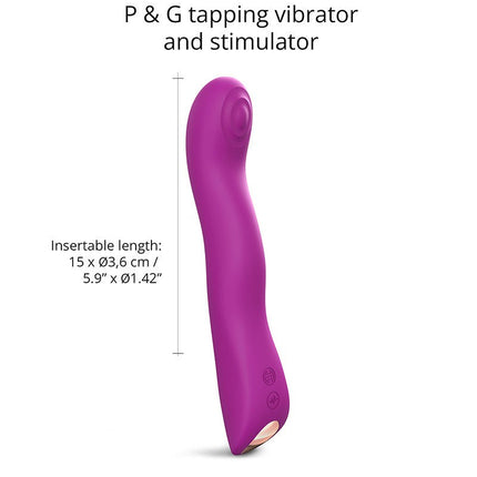 Love to Love P-spot & G-spot Vibrator SWAP met tapping functie - dieproze-Erotiekvoordeel.nl