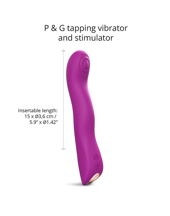 Love to Love P-spot & G-spot Vibrator SWAP met tapping functie - dieproze-Erotiekvoordeel.nl