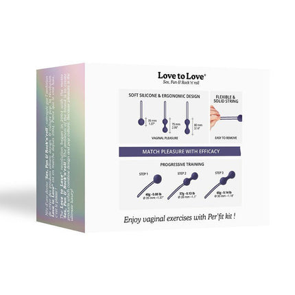 Love to Love Per'fit Kit Kegel Balletjes Bekkenbodem Training - indigo-Erotiekvoordeel.nl