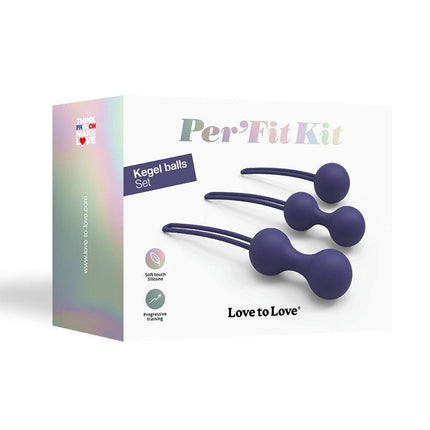 Love to Love Per'fit Kit Kegel Balletjes Bekkenbodem Training - indigo-Erotiekvoordeel.nl