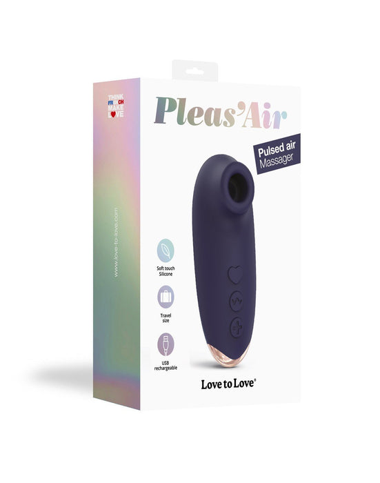 Love to Love Pleas'air Luchtdruk Clitoris Stimulator - Paars-Erotiekvoordeel.nl