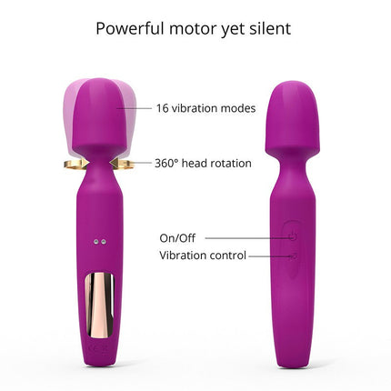 Love to Love R-Evolution Wand Vibrator Set met 2 verwisselbare opzetstukken - roze-Erotiekvoordeel.nl