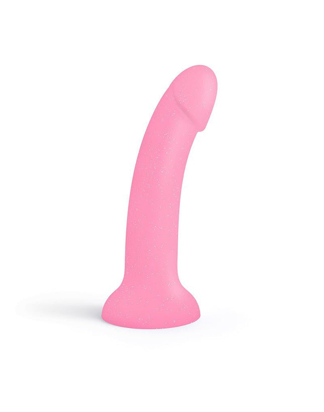 Love to Love Siliconen Dildo GLITZY - roze glitters-Erotiekvoordeel.nl