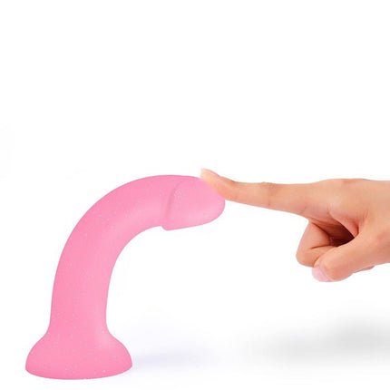 Love to Love Siliconen Dildo GLITZY - roze glitters-Erotiekvoordeel.nl