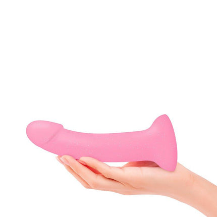 Love to Love Siliconen Dildo GLITZY - roze glitters-Erotiekvoordeel.nl