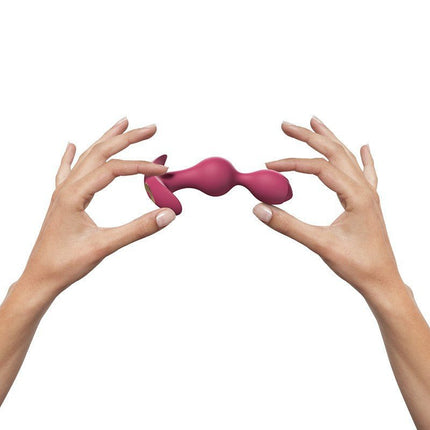 Love to Love Twinny Bud Buigbare Vibrerende Buttplug - roze - Erotiekvoordeel.nl