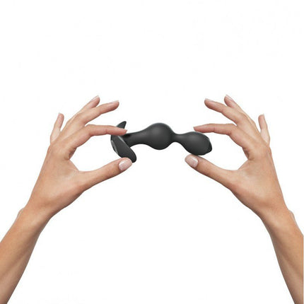 Love to Love Twinny Bud Buigbare Vibrerende Buttplug - zwart - Erotiekvoordeel.nl