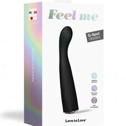 Love to Love Vibrating Feel Me G-Spot Vibrator - zwart - Erotiekvoordeel.nl