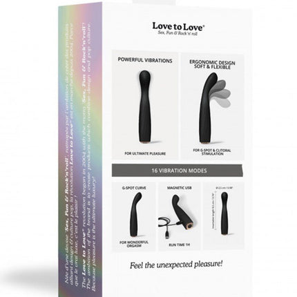 Love to Love Vibrating Feel Me G-Spot Vibrator - zwart - Erotiekvoordeel.nl