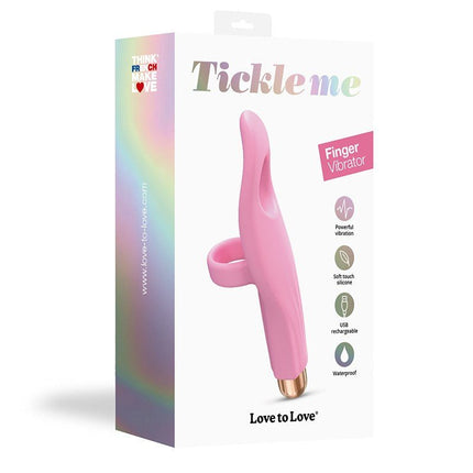 Love to Love Vibrating Tickle Me Vinger Vibrator - roze - Erotiekvoordeel.nl