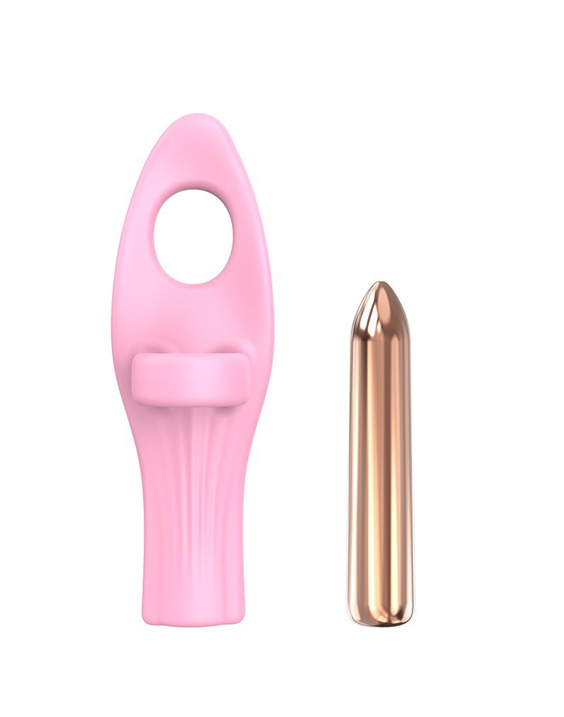Love to Love Vibrating Tickle Me Vinger Vibrator - roze - Erotiekvoordeel.nl