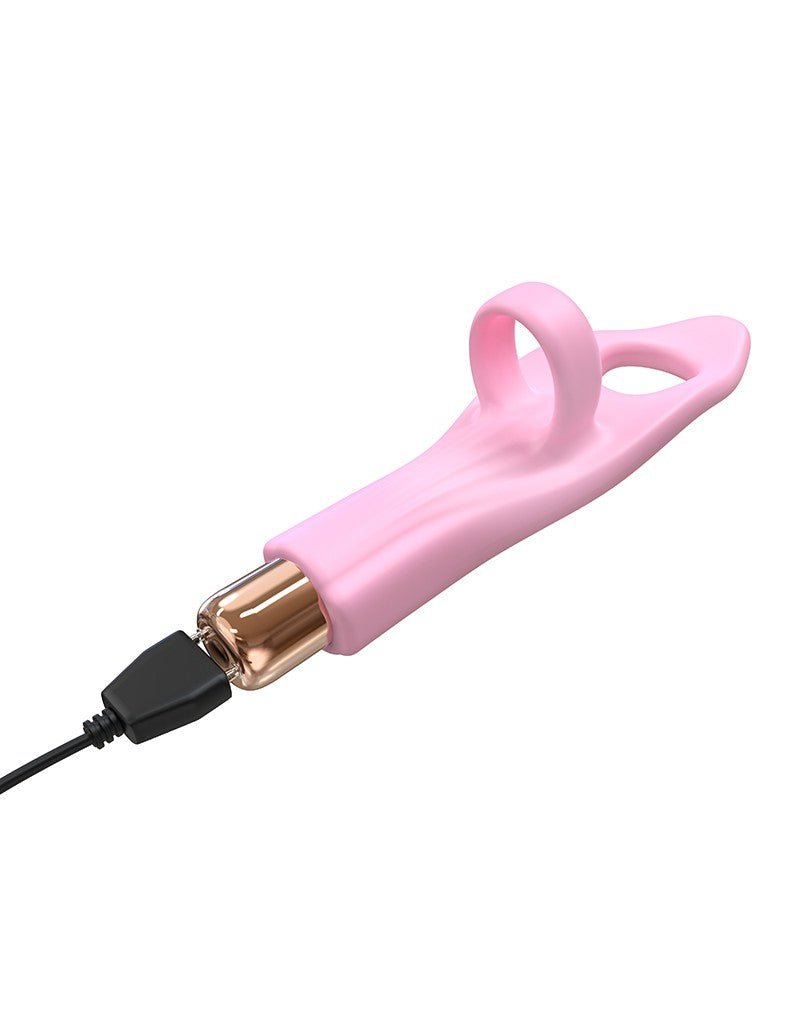 Love to Love Vibrating Tickle Me Vinger Vibrator - roze - Erotiekvoordeel.nl