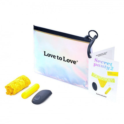 Love to Love Vibrerend Slipje SECRET PANTY 2 - geel - Erotiekvoordeel.nl