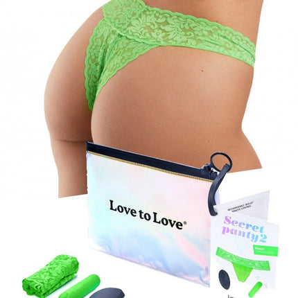 Love to Love Vibrerend Slipje SECRET PANTY 2 - groen - Erotiekvoordeel.nl