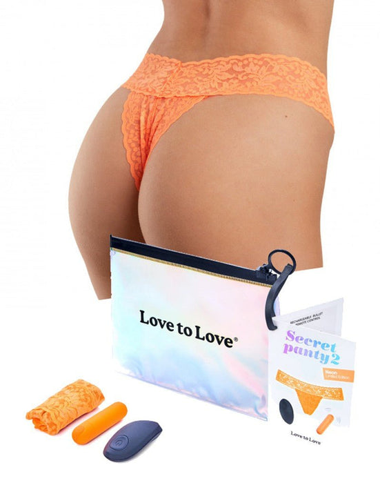 Love to Love Vibrerend Slipje SECRET PANTY 2 - oranje - Erotiekvoordeel.nl