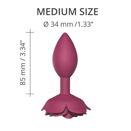 Love to love Open Roos Buttplug - maat M - rood-Erotiekvoordeel.nl
