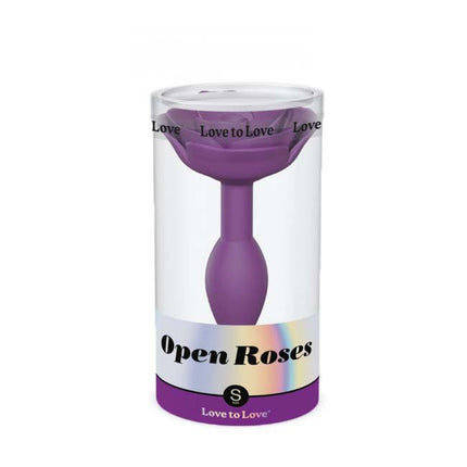 Love to love Open Roos Buttplug - maat S - paars-Erotiekvoordeel.nl
