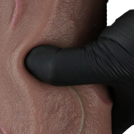 LoveToy - Dildo - Dubbellaagse Siliconen Dildo XXL - Lengte 31 cm - Diameter 7.6 cm - Bruin-Erotiekvoordeel.nl