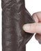 LoveToy - Dildo Met Sliding Skin Technologie - 24 cm x Ø 4,3 cm - Zwart-Erotiekvoordeel.nl
