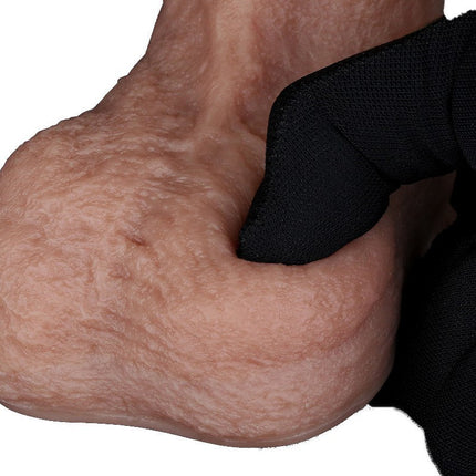 LoveToy - Dubbellaags Siliconen Dildo - 21,5 cm x Ø 4,2 cm - Bruin-Erotiekvoordeel.nl