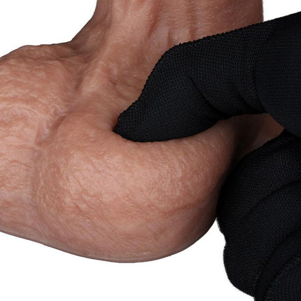 LoveToy - Dubbellaags Siliconen Dildo - 22,5 cm x Ø 4,2 cm - Bruin-Erotiekvoordeel.nl