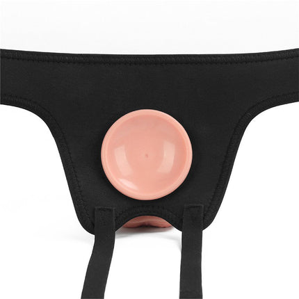 LoveToy - Strap-on Harnas - Verstelbaar Easy Strap-on Harnas - Zonder Dildo - Zwart & Wit-Erotiekvoordeel.nl