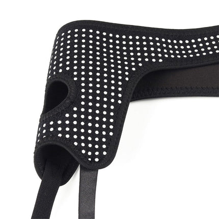 LoveToy - Strap-on Harnas - Verstelbaar Easy Strap-on Harnas - Zonder Dildo - Zwart & Wit-Erotiekvoordeel.nl