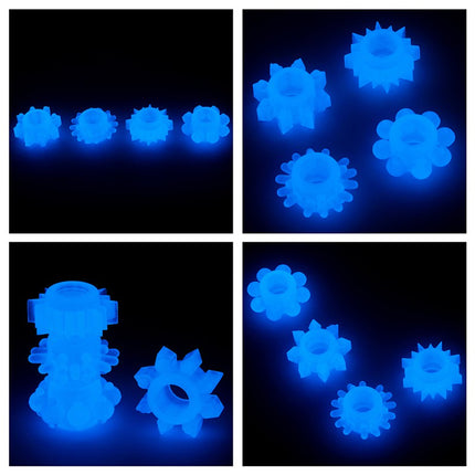 Lovetoy Cockringen Set 4-delig LUMINO PLAY - glow in the dark-Erotiekvoordeel.nl