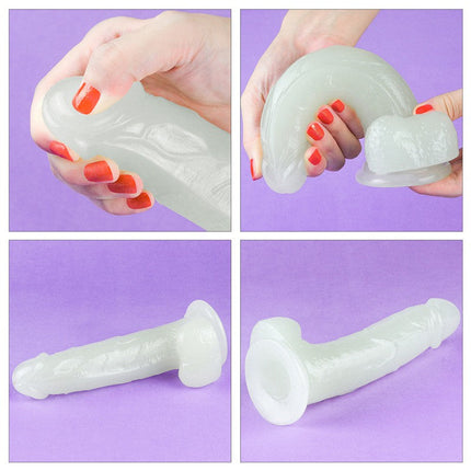 Lovetoy Dildo 19 cm LUMINO PLAY - glow in the dark-Erotiekvoordeel.nl